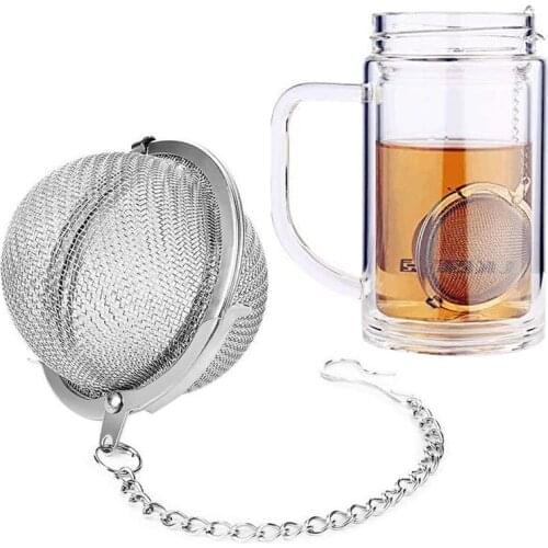 Stainless Steel Tea Filter Infuser Sphere Locking Spice Tea Ball Strainer Mesh Infuser Tea Filter Strainers Kitchen Accessories