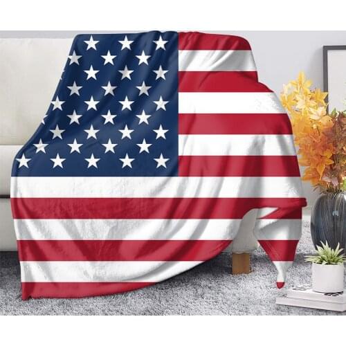 Upestory National Flag Sherpa Blanket 3D Print Fleece Blanket for Beds Thick Quilt Fashion Bedspread Sherpa Throw Blanket Adults