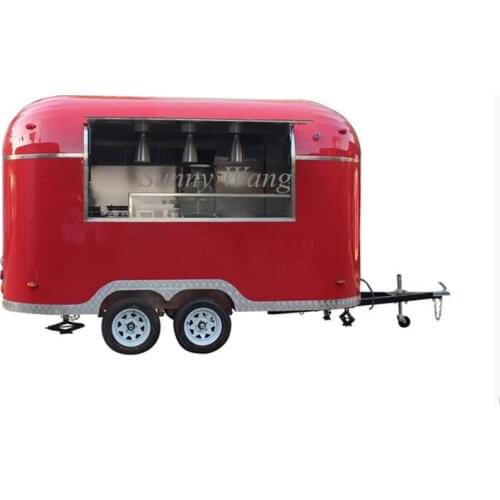 Outdoor mobile fast food trucks kiosk popsicle ice cream vending carts crepe cart