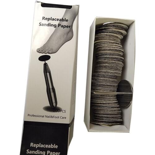 100Pcs Electric Pedicure Foot Files For Feet Dead SkinPedicure Callus Remover Replace grinding disc