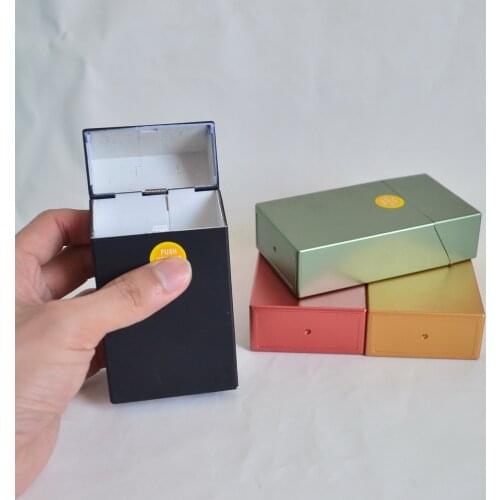 Plastic cigarette case slim pocket tobacco box locking smoking accessories ABS cigarette box case 100s cover