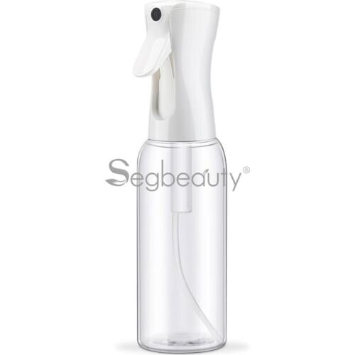 Segbeauty 500ml Clear Fine Mist Spray Water Bottle Hair Empty Sprayer 16.9oz Continuous Plastic Refillable Misting Trigger