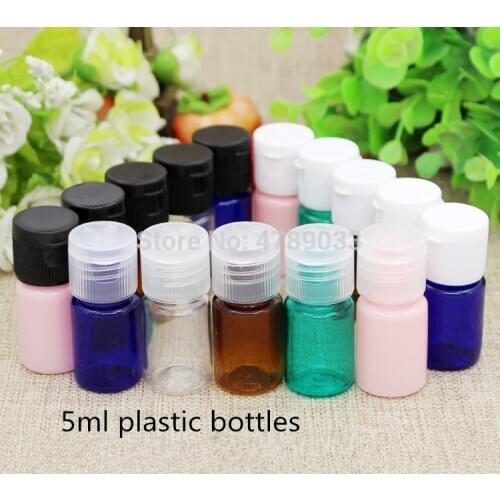 30/50/100pcs 5ML Empty Plastic Bottles For Travel Cosmetic Lotion Container Refillable Bottle