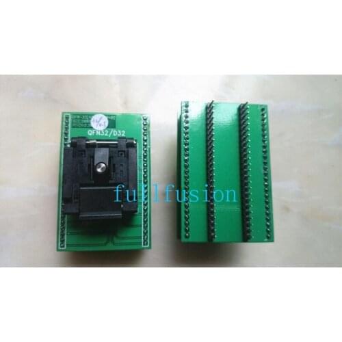 QFN32-DIP Programming Adapter QFN-32(40)BT-0.5-02 QFN32 0.5mm Pitch Enplas IC Test Socket IC body size 5x5mm Burn in Socket