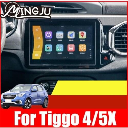 For Chery Tiggo 4 5X 2018-2020 2021 Navigation frame glass film cover interior styling GPS Mouldings trim Car accessories parts