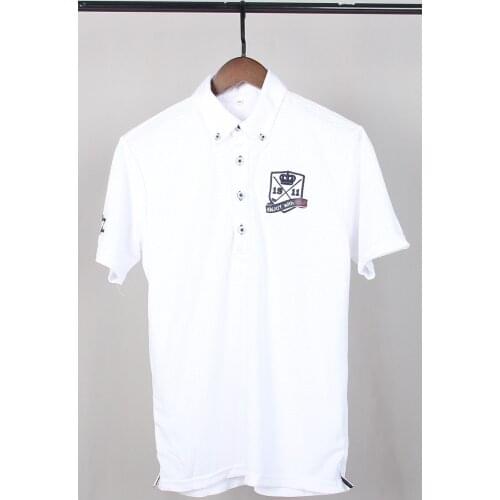 Golf Polo Shirts for Men Golf Clothing Quick-Dry Wicking Polo Shirt Golf Top Casual Sports T-Shirt Asian Size Golf Shirts Mens