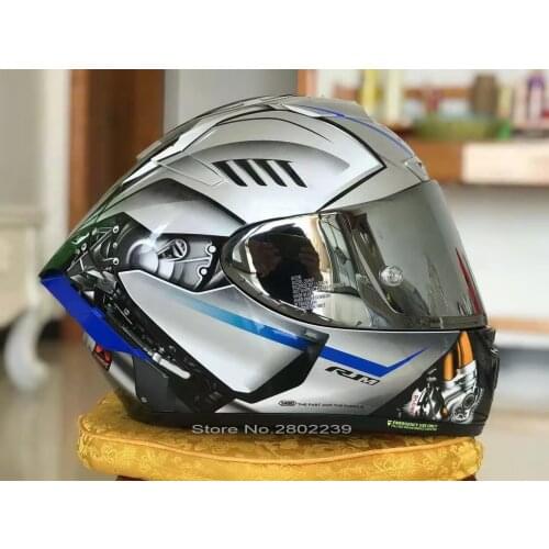 SHOEI X14 Helmet X-Fourteen YZF-R1M Special Edition Silver Helmet Full Face Racing Motorcycle Helmet Casco De Motocicleta