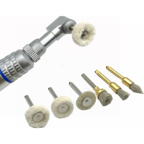Grinding Buffing 1Pc Dental Accessories Wool Polishing Flat Brush Grinder Brushes for Low Speed handpiece Machine Accessories