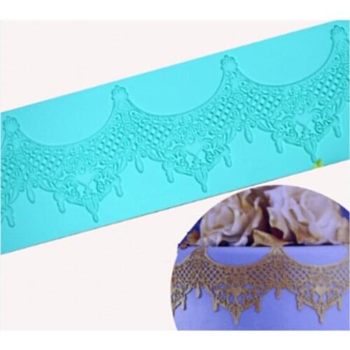 Silicone Mold Fondant Cake Decoration Lace Mold Silicone Lace Mat/molds No.l002 Food Grade Lace Moulds Silicone Rubber PRZY Zh99