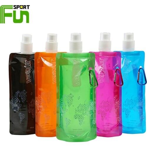 STARFUN Outdoor Sport Hiking Camping Water Bag Folding Hydration Pack Portable Folding Water Bottle Bag Backpack Buckle Kettle