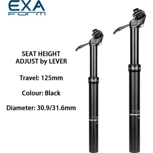 Kindshock KS EXA Speed Up Bicycle Dropper Hydraulic Seatpost Stroke 100m/125mm 30.9/31.6mm Hand-operated Mountain Bike Seatpost
