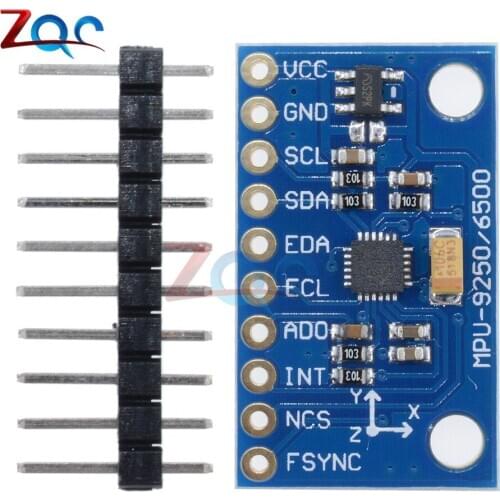 SPI IIC/I2C GY-9250 MPU 9250 MPU-9250 9-Axis Attitude Gyro Accelerator Magnetometer Sensor Board Module MPU9250 3-5V Power