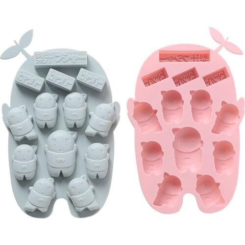 13 Cells Creative Cute Big Fat Leaf Jun Style Silicone Chocolate Molds Cake Decoration DIY Fondant Biscuit Candle Cake Molds