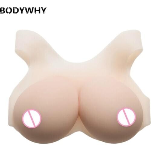 2400g Realistic White Silicone Breast Forms False Fake Boobs Shemale Transgender Crossdresser Drag Queen Transvestite
