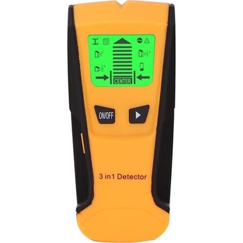 3 In 1 Metal Detector Find Metal Wood Studs AC Voltage Live Wire Detect Wall Scanner Electric Box Finder Wall Detector