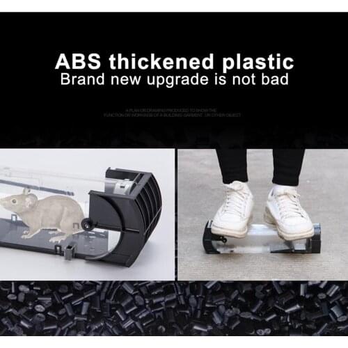 Household Indoor Automatic Lock Mousetrap Mousehole Type High Sensitivity Pedal Translucent Shape Mouse Repeller