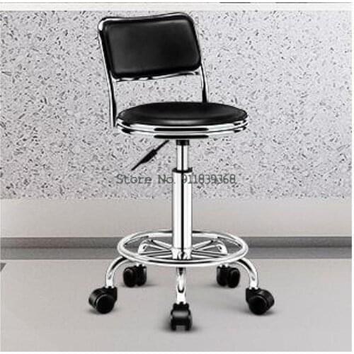 Bar Chair Lift Bar Chair Revolving Bar Stool Bar Chair Household Swivel Chair High Stool Back Round Stool Beauty Stool