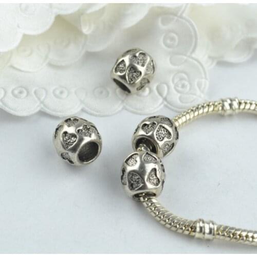 15 pcs Tibetan Silver metal Beads Fit For European Charm Bracelet Jewelry Making DIY Jewelry Findings Handmde 18154