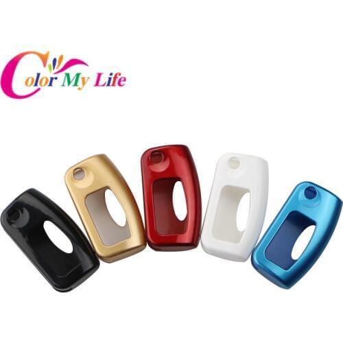 Car Key Cover Fit for Ford Fiesta Focus 2 MK2 Ecosport Kuga Escape Car Flip Folding Remote Key Case 3 Buttons