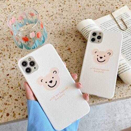 Animal simple cute koala For iPhone11 Pro Max Xs max 7 8plus XR Phone Cover Body Shell Shockproof Transparent Protection case
