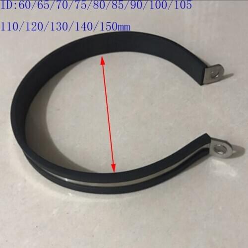 60/65/70/75/80/85/90/100/105/110/140 mm Motorcycle Exhaust Pipe Muffler Holder Clamp Fixed Ring Support Round Bracket