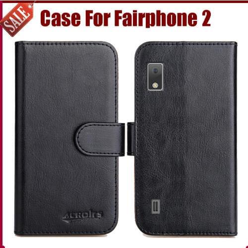Hot Sale! Fairphone 2 Case New Arrival 6 Colors High Quality Flip Leather Protective Cover For Fairphone 2 Case