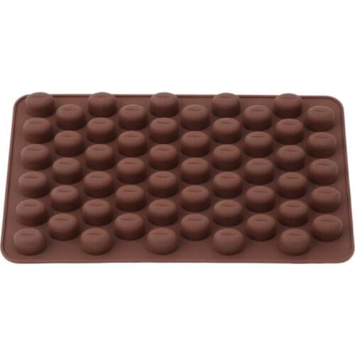 Coffee Beans Shape Jelly Cookie Candy Tray Chocolate Cake Decorating Tools Fondant Silicone Mould Kitchen Baking Mat For Cake