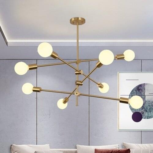 Modern chandelier lighting nordic design rotatable branch ball led chandeliers for living room restaurant bedroom light fixtures