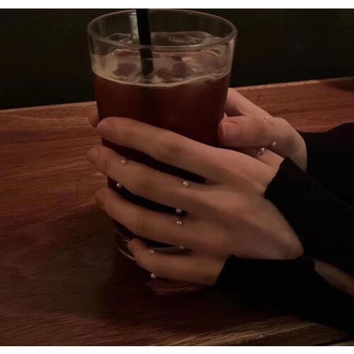 Small Size &Thin 100% Authentic 925 sterling silver Double pearl smiley open knuckle Midi Toe Rings adjust TLJ900