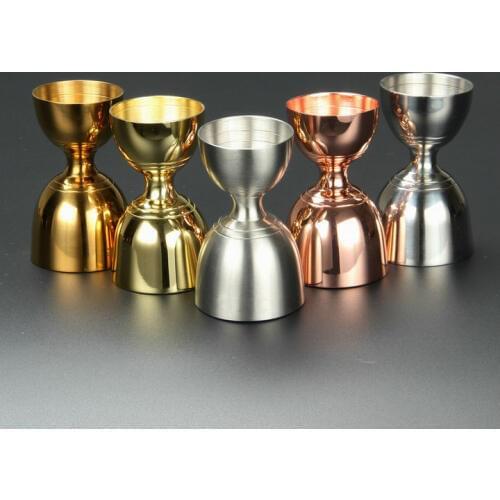 New style measuring cocktail copper Jigger bar tool japanese double Jigger