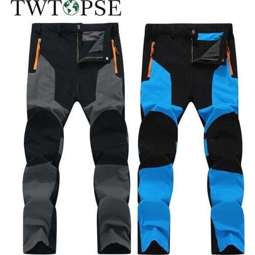TWTOPSE Men Hunting Cycling Bike Bicycle Breathable Durable Hiking Camping Pant Trousers Elastic Water Resistant Sports Pants