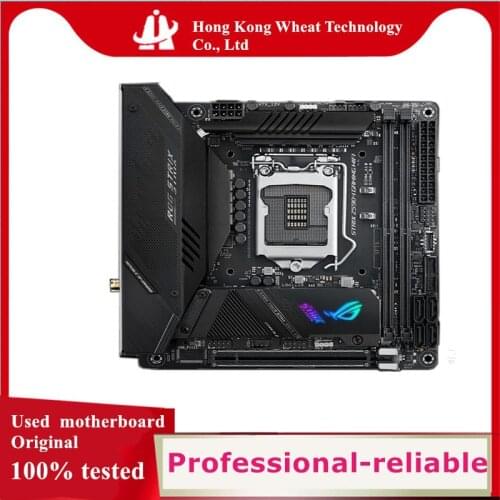For ASUS ROG STRIX Z590-I GAMING WIFI Motherboard Socket LGA 1200 M.2 nvme ssd Z590 Used Original Desktop Mainboard