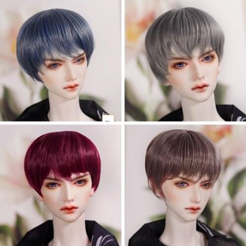 1/6 1/4 1/3 Scale BJD Wig Urban Youth Handsome Boy Short Hair Wigs For BJD/SD YOSD MSD SD13 Strong Uncle Doll Accessories C1122