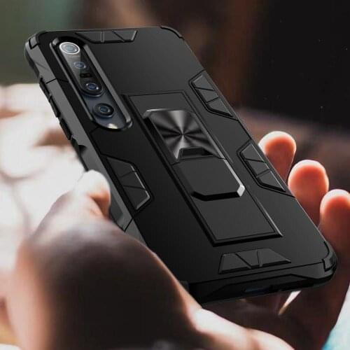 For Xiaomi Mi 10 Pro Shockproof Case Magnetic Car Holder Ring Back Cover for Redmi 8 8A 9 Note 7 8 9 K20 K30 Pro Mi 9T CC9 Pro