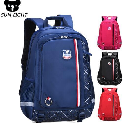 SUN EIGHT Backpack Schoolbag Children School Bags for Teenagers Boys Girls Big Capacity Waterproof Satchel Kids Book Bag Mochila
