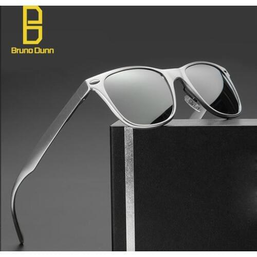 Bruno dunn Brand Desing Aluminum Sunglases Polarized Vintage Sun Glases male For Men/Women lunette soleil homme zonnebril mannen