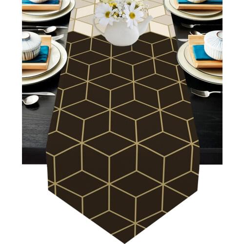 Modern Geometric Mesh Table Runners Modern Home Kitchen Dining Tablecloths Wedding Party Table Decoration Table Runner