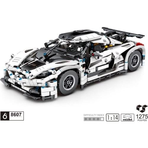 Technical 1:14 scale Koenigsegg Regear super sport car building block vehicel bricks model toys collection for boys gift