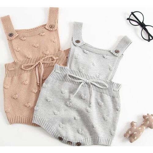 Knitted Baby Romper Spring Newborn Baby Girls Romper Woolen Infant Baby Boys Jumpsuit Cotton Toddler Clothing Overalls For Kids