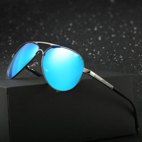 High-end Pilot Oval Driver Sun Glasses Polarized Mirror Sunglasses Custom Made Myopia Minus Prescription Lens -1 to -6