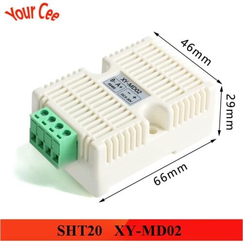 XY-MD02 SHT20 Temperature and Humidity Transmitter SHT20 RS485 Sensor High-precision Monitoring Modbus Rtu Protocol XY-MD02
