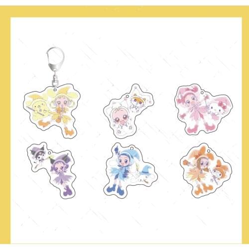 Japan Anime Magical DoReMi Harukaze Doremi Fujiwara Hazuki Cartoon Acrylic Keychain Bag Charm Pendant Keyring Toy