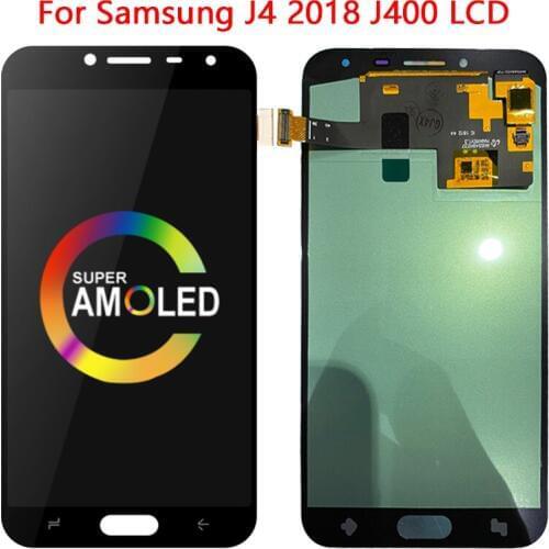 SUPER AMOLED J400 LCD For Samsung Galaxy J4 2018 J400 J400F J400G LCD Display Touch Screen Digitizer Assembly SM-J4 2018 LCD