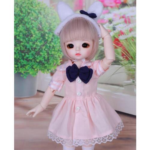 1/3 1/4 1/6 BJD Doll BJD/SD Fashion Pink Clothes Dress Doll For Baby Girl Dress