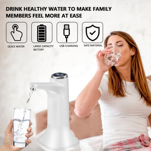 2in1 Use Automatic Drinking Water Pump Portable Electric USB Charge Water Dispenser Bottle Switch for Universal 2-5Gallon Bottle