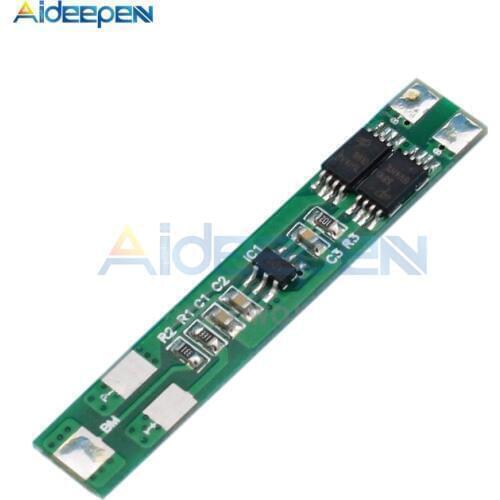 5PCS 2S 7.2V 6A Dual MOS Polymer Lithium Battery Protection Board Li-ion Battery Protector Module for 2Pcs 18650 Battery BMS