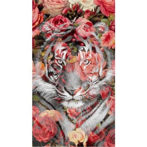 5D DIY Diamond Painting "Animal tiger" Diamond Embroidery Cross Stitch full square Rhinestones Mosaic Painting Home Decor