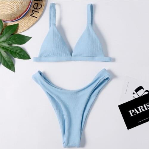 Low waist bikinis 2019 new mini thong bikini brazilian sexy Bathing Suit swimwear women swimsuit biquini girls