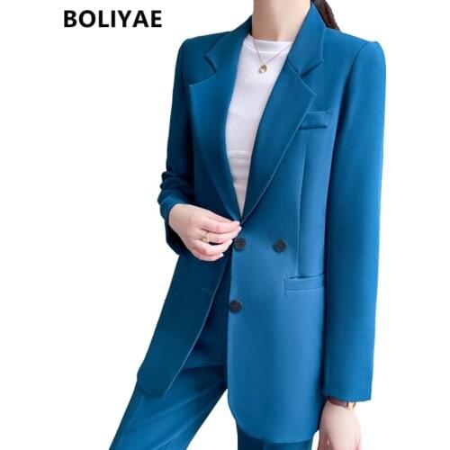 Женские брючные костюмы с пиджаком BOLIYAE China At AliExpress