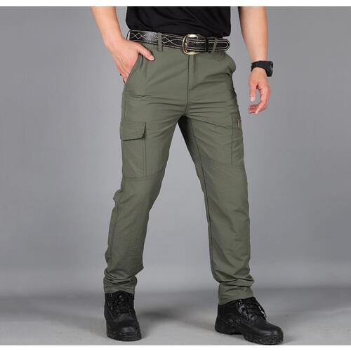 Men Outdoor Urban Tactical Pants Waterproof Quick Dry Breathable Cargo Trousers Climbing Fishing Hunting Military Combat Pants